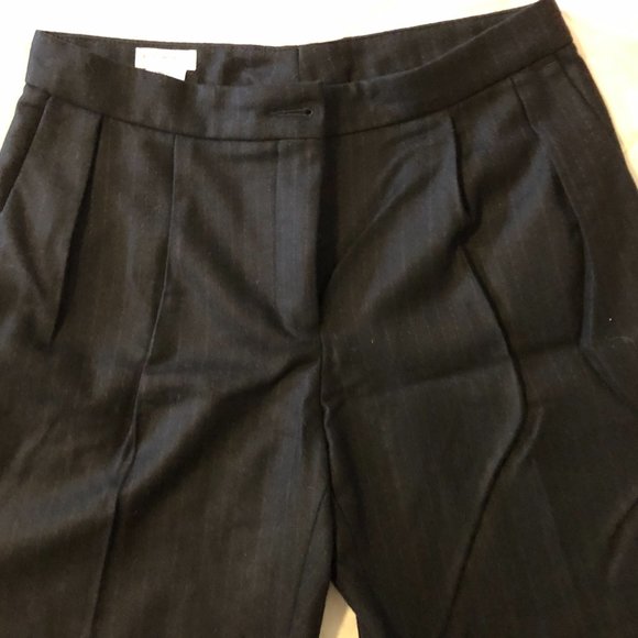 Dries van Noten Women's wool pants, charcoal/pinstripe, EU 40/Size US 8 - Picture 2 of 10